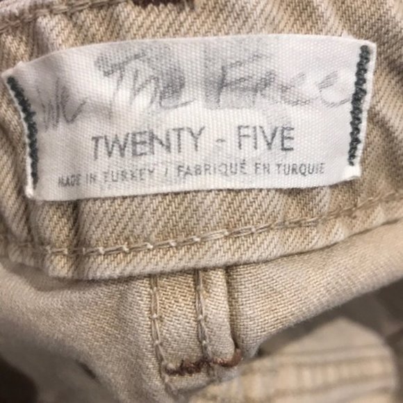 NWOT Free People Dakota Straight Leg Jeans Tan - Picture 9 of 9